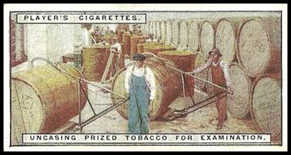 22 Uncasing Prized Tobacco for Examination